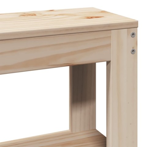 VidaXL Rama łóżka z zagłówkiem, 180x200 cm, sosnowa