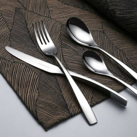 Zastawa stołowa Arthur Martin AM3630 Szary Stal nierdzewna 24 Części