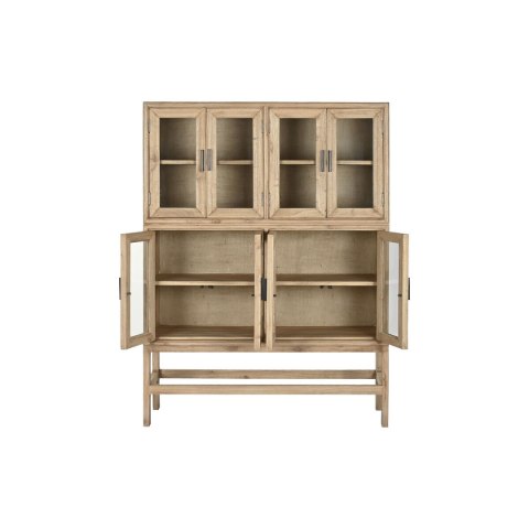 Ekspozytor stojący Home ESPRIT Szkło drewno mindi 120 X 41 X 160 CM