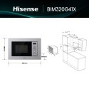 Mikrofalówka z Grillem Hisense BIM320G41X 800 W