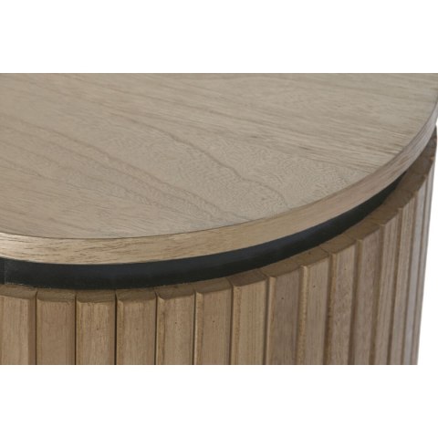 Stolik Nocny Home ESPRIT Naturalny Metal Drewno paulowni 60 x 43 x 57 cm