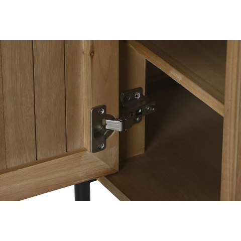 Stolik Nocny Home ESPRIT Naturalny Metal Drewno paulowni 60 x 43 x 57 cm