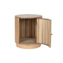 Stolik Nocny Home ESPRIT Naturalny Drewno paulowni Drewno MDF 43 x 43 x 48 cm