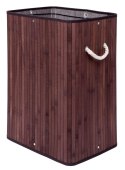 Kosz bambusowy na pranie SOREN 1 komora wenge