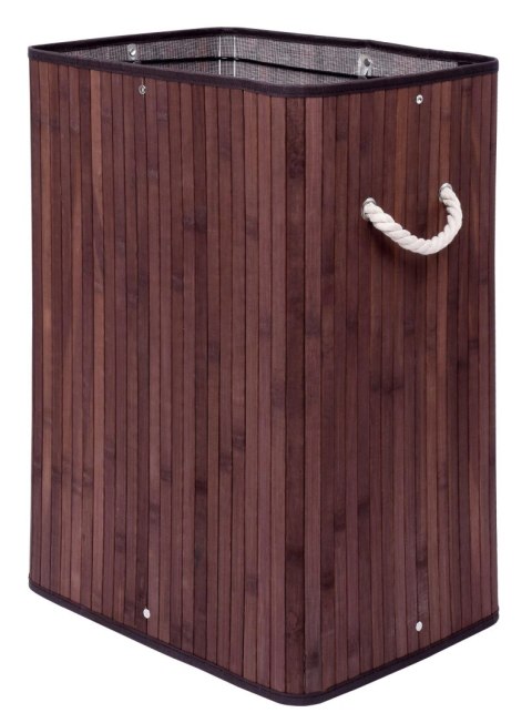 Kosz bambusowy na pranie SOREN 1 komora wenge