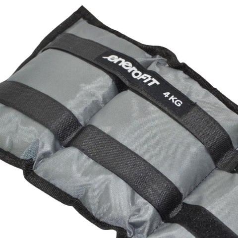 OBCIĄŻENIE NA PRZEGUBY SZARE 8KG (2x4KG) ENERO FIT