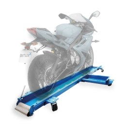 Platforma do manewrowania motocyklem 567 kg z wytrzymałej stalowej bazy solidnej