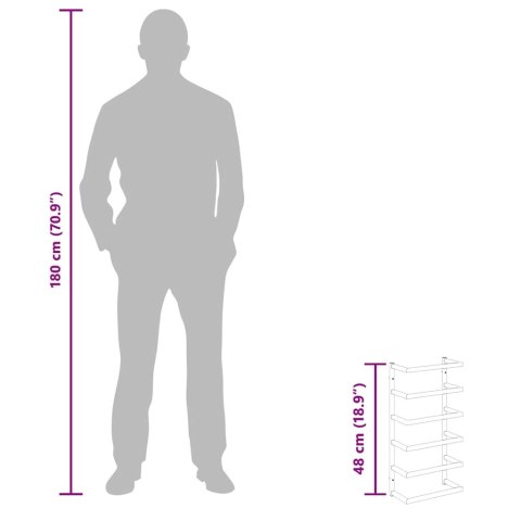 Stojak na ręcznik, czarny, 24x12x48 cm, stalowy