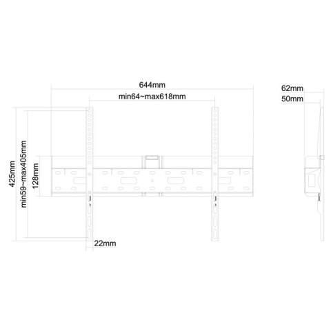 Uchwyt na TV Neomounts LFD-W1640MP 75" 37" 35 kg