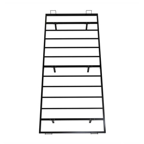 Designerskie łóżko z podświetleniem LED 90x200, czarna stal