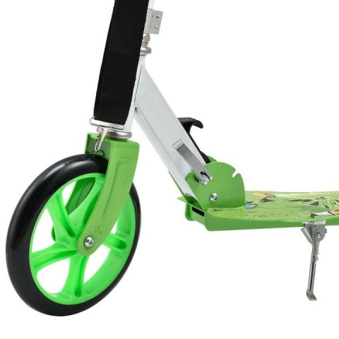 Hulajnoga zielona dziecięca, składana, koła 20 cm, 3+