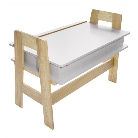 Nowoczesne biurko dziecięce z regulacją i schowkami