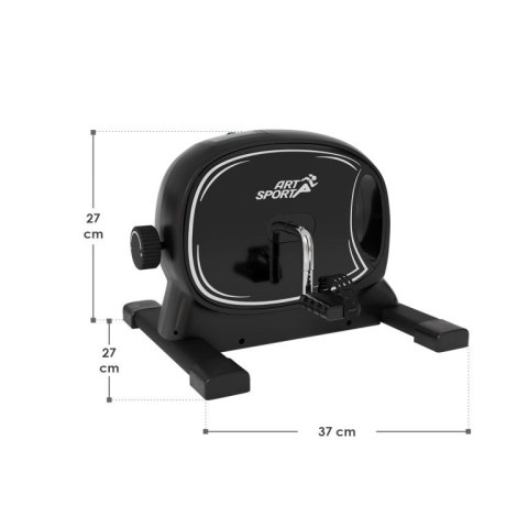 Rower pedałowy Sportivo z wyświetlaczem LCD, czarny