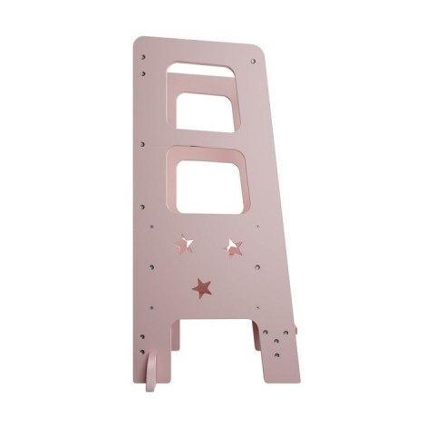 Różowa wieża edukacyjna dla dzieci, regulowana, bezpieczna