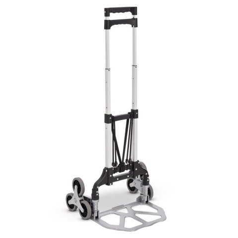 Składany wózek schodowy 80 kg, aluminiowy, 3+3 koła