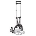 Składany wózek schodowy 80 kg, aluminiowy, 3+3 koła