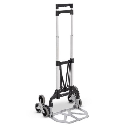 Składany wózek schodowy 80 kg, aluminiowy, 3+3 koła