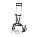 Składany wózek schodowy 80 kg, aluminiowy, 3+3 koła