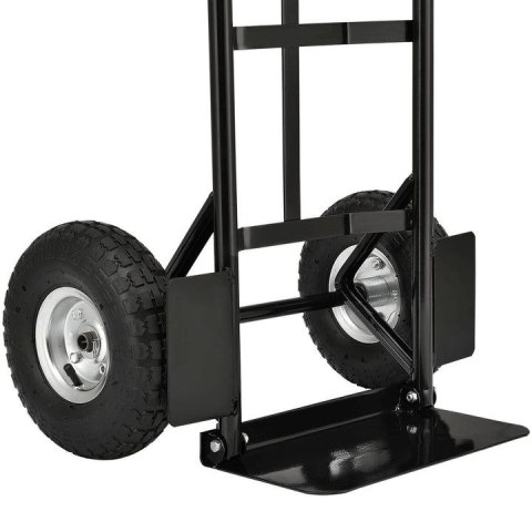Wózek transportowy 100 kg, składany, koła pompowane, stal