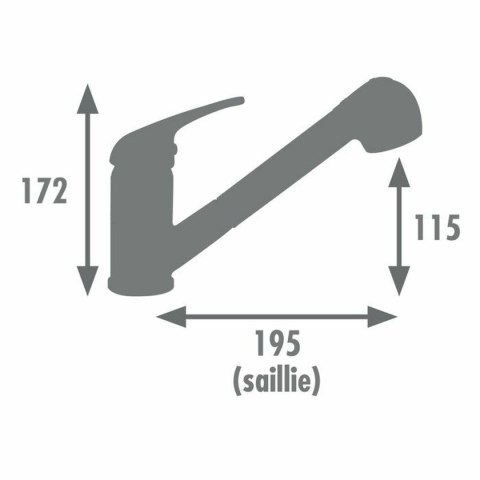 Kran jednouchwytowy Edouard Rousseau BAGO Czarny