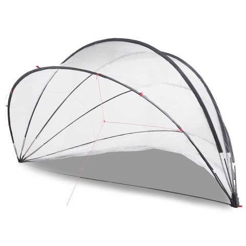 Kopuła basenowa przezroczysty 546 x 516 x 250 cm PVC