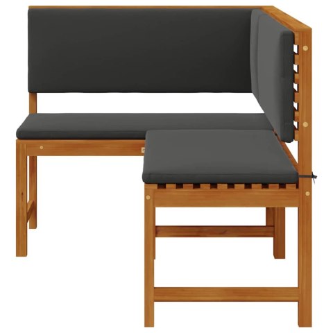 Krzesło Ogrodowe Brązowy 140 x 100 x 91cm Lite drewno akacjowe