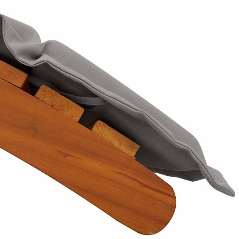 Leżak 2-osoba 2 pcs Szary 184 x 55 x 64cm Lite drewno akacjowe
