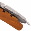Leżak 2 pcs Ciemnoszary 184 x 55 x 64cm Lite drewno akacjowe