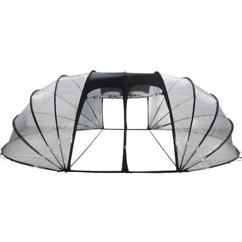 Namiot basenowy przezroczysty 640 x 432 x 205 cm PVC