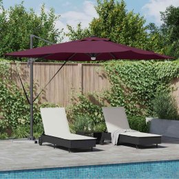 Parasol Roma Czerwony 286 x 284 x 270 cm Aluminium i Poliester