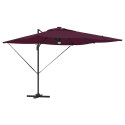 Parasol Roma Czerwony 286 x 284 x 270 cm Aluminium i Poliester