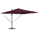 Parasol Roma Czerwony 286 x 284 x 270 cm Aluminium i Poliester