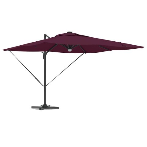 Parasol Roma Czerwony 286 x 284 x 270 cm Aluminium i Poliester