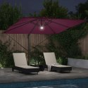 Parasol Roma Czerwony 286 x 284 x 270 cm Aluminium i Poliester