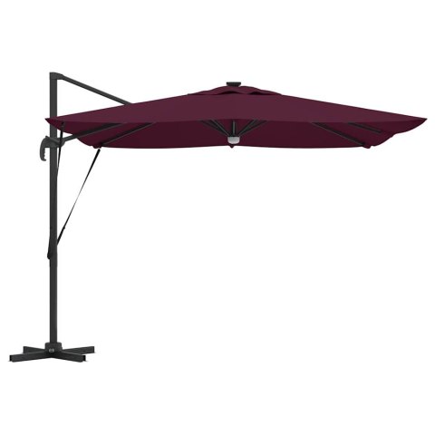 Parasol Roma Czerwony 286 x 284 x 270 cm Aluminium i Poliester