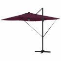 Parasol Roma Czerwony 286 x 284 x 270 cm Aluminium i Poliester