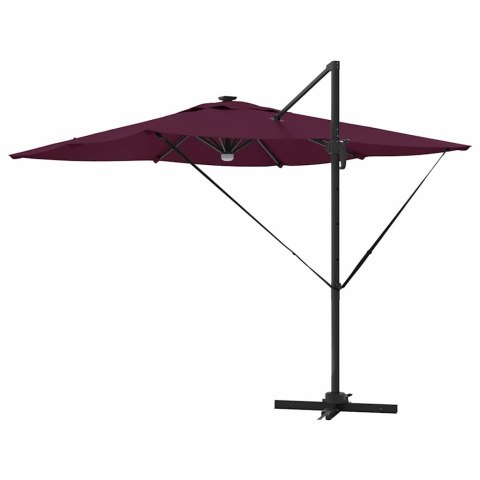 Parasol Roma Czerwony 286 x 284 x 270 cm Aluminium i Poliester