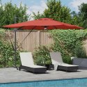 Parasol Roma Czerwony 286 x 284 x 270 cm Aluminium i Poliester