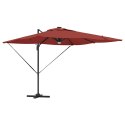 Parasol Roma Czerwony 286 x 284 x 270 cm Aluminium i Poliester