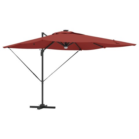 Parasol Roma Czerwony 286 x 284 x 270 cm Aluminium i Poliester
