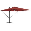 Parasol Roma Czerwony 286 x 284 x 270 cm Aluminium i Poliester