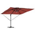 Parasol Roma Czerwony 286 x 284 x 270 cm Aluminium i Poliester