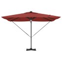 Parasol Roma Czerwony 286 x 284 x 270 cm Aluminium i Poliester
