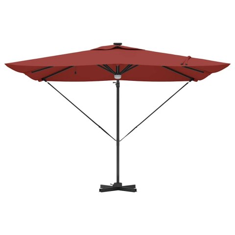 Parasol Roma Czerwony 286 x 284 x 270 cm Aluminium i Poliester