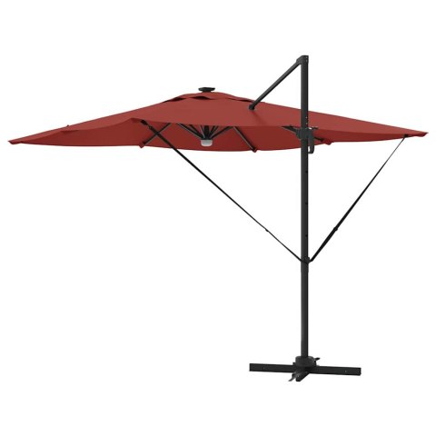 Parasol Roma Czerwony 286 x 284 x 270 cm Aluminium i Poliester