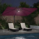 Parasol plażowy Bordeaux Czerwony 351 x 250 x 253 cm