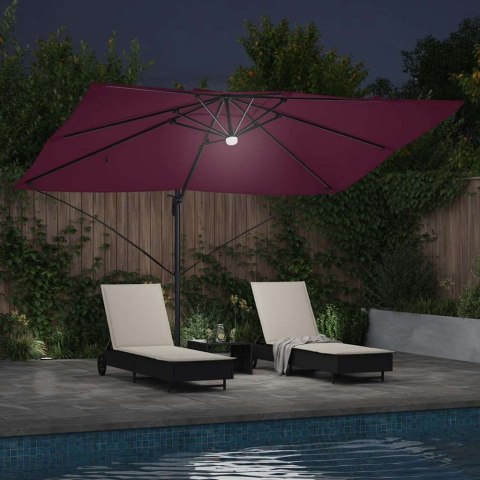 Parasol plażowy Bordeaux Czerwony 351 x 250 x 253 cm