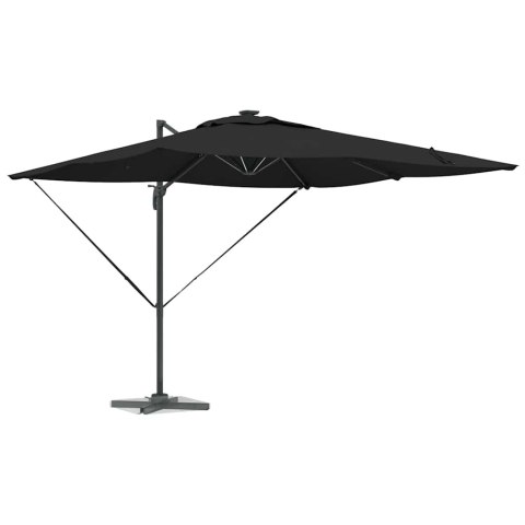 Parasol plażowy Czarny 286 x 284 x 270 cm Aluminium i Poliester