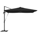 Parasol plażowy Czarny 286 x 284 x 270 cm Aluminium i Poliester