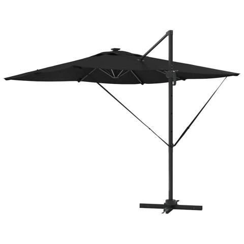 Parasol plażowy Czarny 286 x 284 x 270 cm Aluminium i Poliester